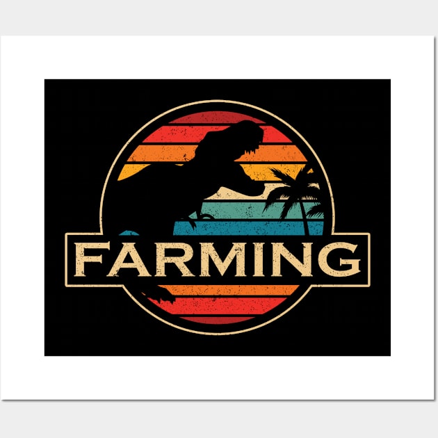 Farming Dinosaur Wall Art by SusanFields